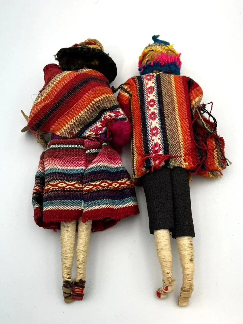 10” Inch Handmade Peruvian Cloth Dolls – Traditional Dress - Man / Woman